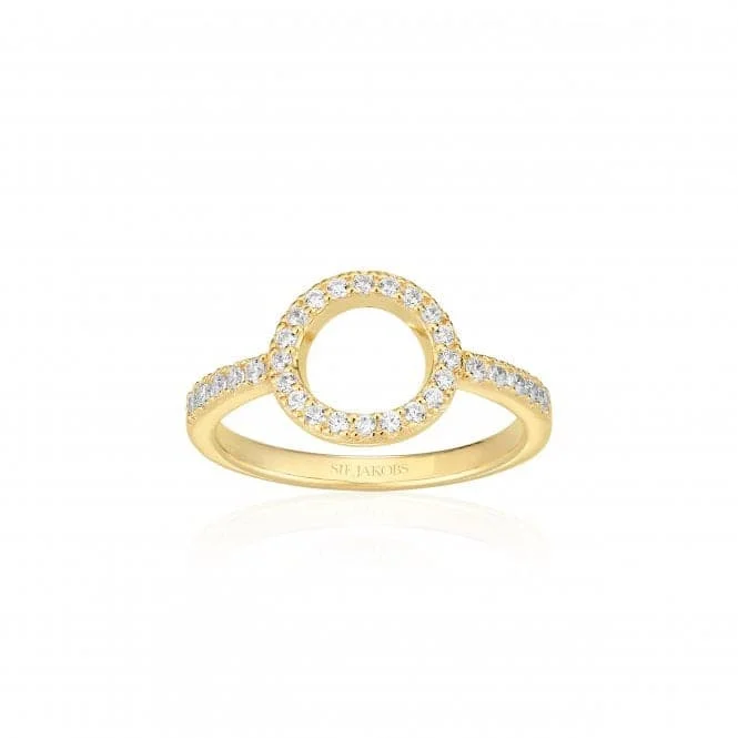 Pearl - Adorned Fashion Rings in Gold - Tone Alloy for a Sophisticated Look18k gold plated Biella Altro Piccolo Ring SJ-R11075-CZ-YG