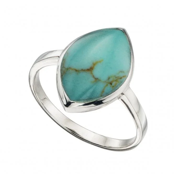 Chunky Fashion Rings in Copper with Geometric Patterns for a Bold AccessoryBeginnings  Sterling Silver Turquoise Marquise Ring R3379T