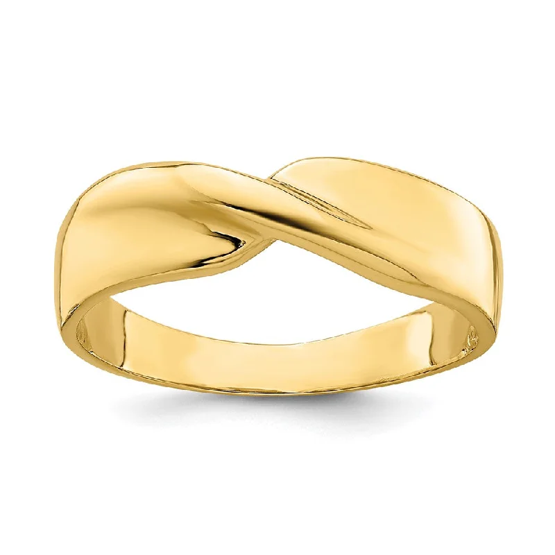 Magnetic Fashion Rings in Stainless Steel with a Modern, Interlocking Design14k Yellow Gold Polished Single Twist Ring