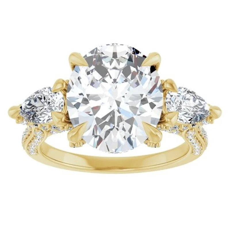 Tennis - Style Women's Diamond Rings with a Continuous Row of Diamonds for a Classic and Versatile LookEver & Ever 14K Yellow Gold 1.33ctw 4 Prong Style Diamond Semi-Mount Engagement Ring