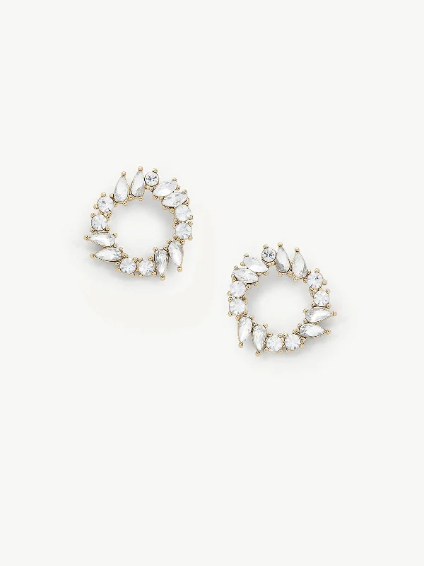 Vintage - Inspired Filigree - Worked Stud Earrings in Gold - Tone for an Antique AestheticDella Studs