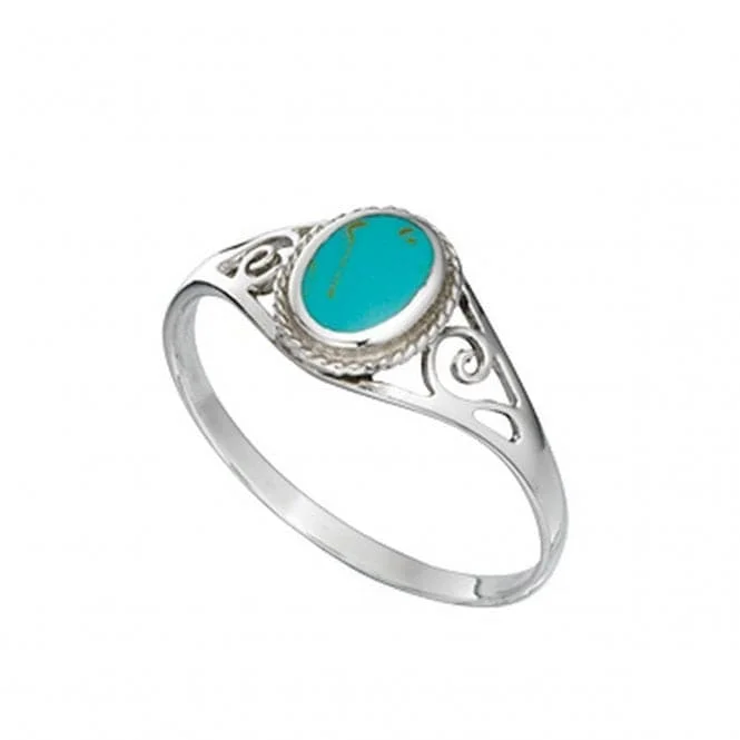 LED - Lit Fashion Rings in Plastic with Color - Changing Effects for a Futuristic LookBeginnings  Sterling Silver Turquoise Oval Ring R2992T