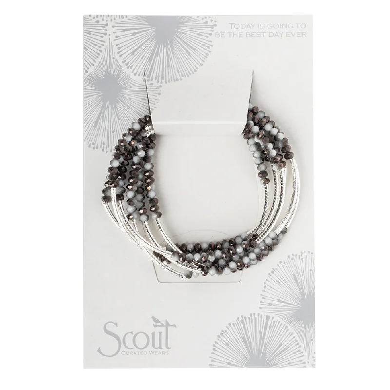 Wrap Bracelets with Shells and Coral for a Beachy AestheticScout Wrap : eclipse/silver