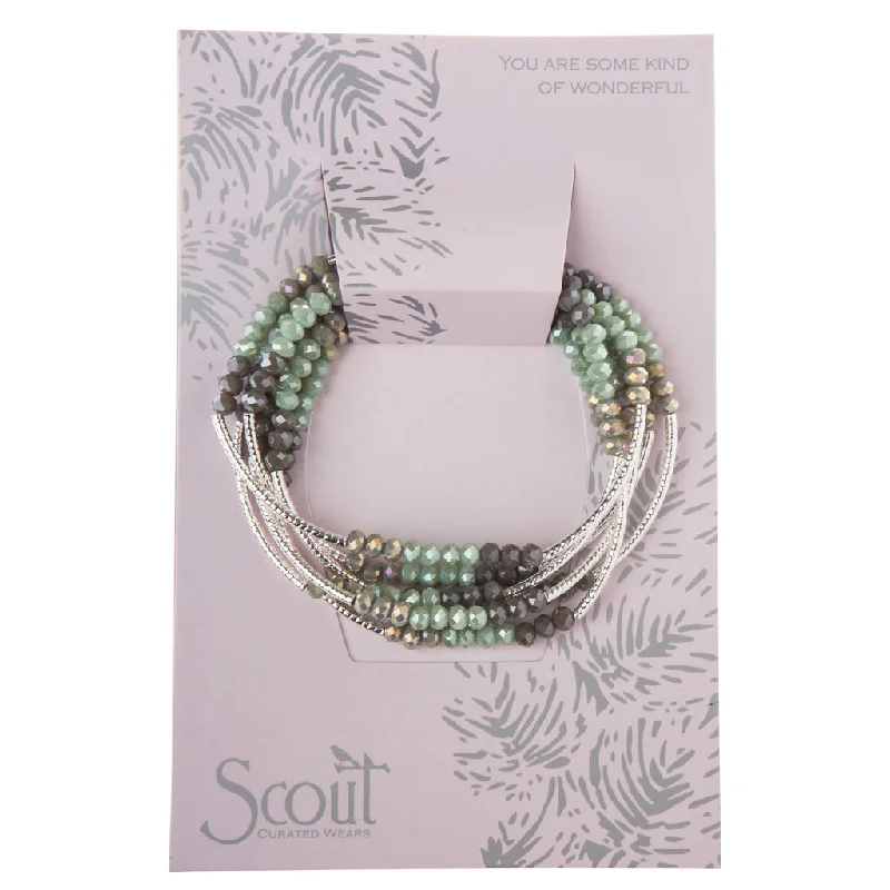 Wrap Bracelets with Chain Links for a Modern and Trendy LookScout Wrap : iced mint combo/silver