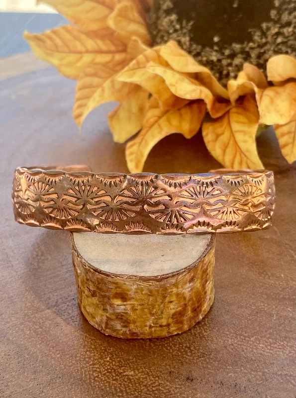 Stackable Women's Cuff Bracelets in Different Sizes and Materials for Layered StylingSam Curtis Copper Cuff Bracelet