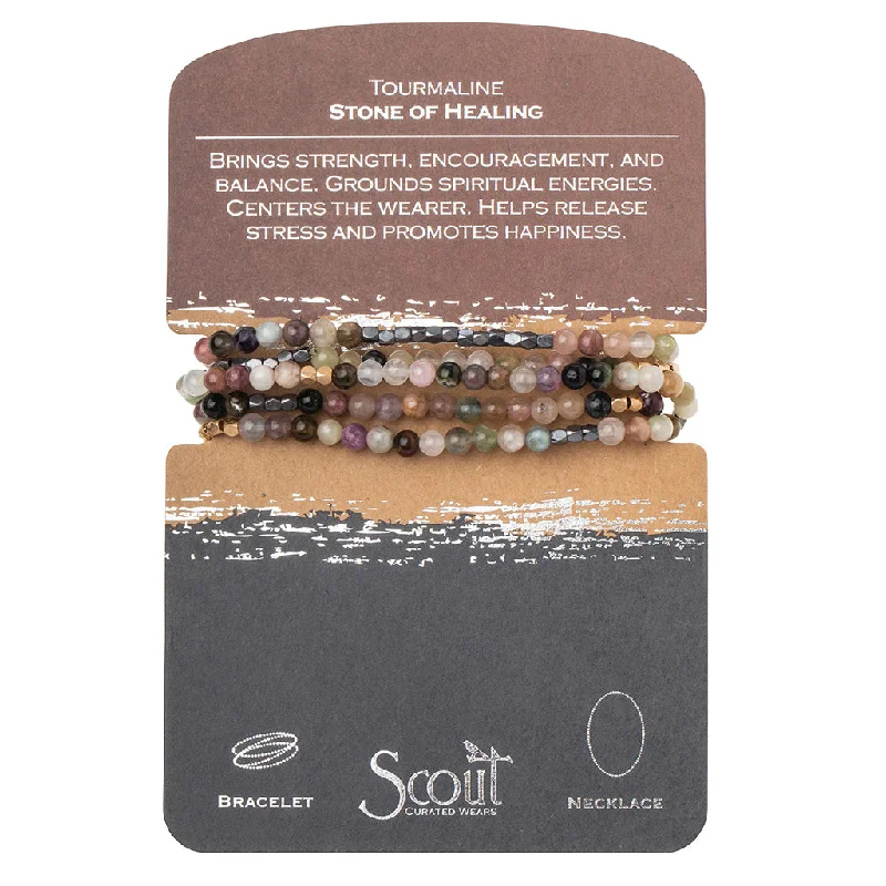 Wrap Bracelets Made from Recycled Materials for Eco - Conscious ConsumersStone Wrap Tourmaline - Stone of Healing