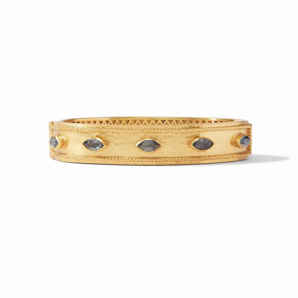 Bangle Sets with Mix - and - Match Patterns for a Versatile AccessoryMonaco Statement Hinge Bangle