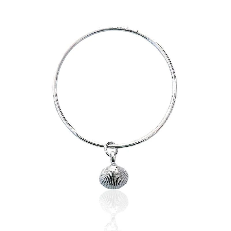 Children's Bangle Bracelets with Animal - Shaped Charms for a Cute AccessorySignature Cockle Shell Bangle