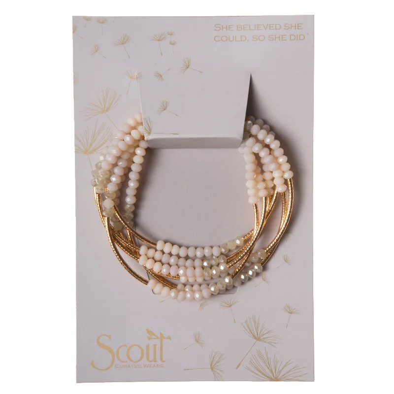 Wrap Bracelets with Tassel Endings for a Playful and Chic StyleScout Wrap : ivory combo/gold