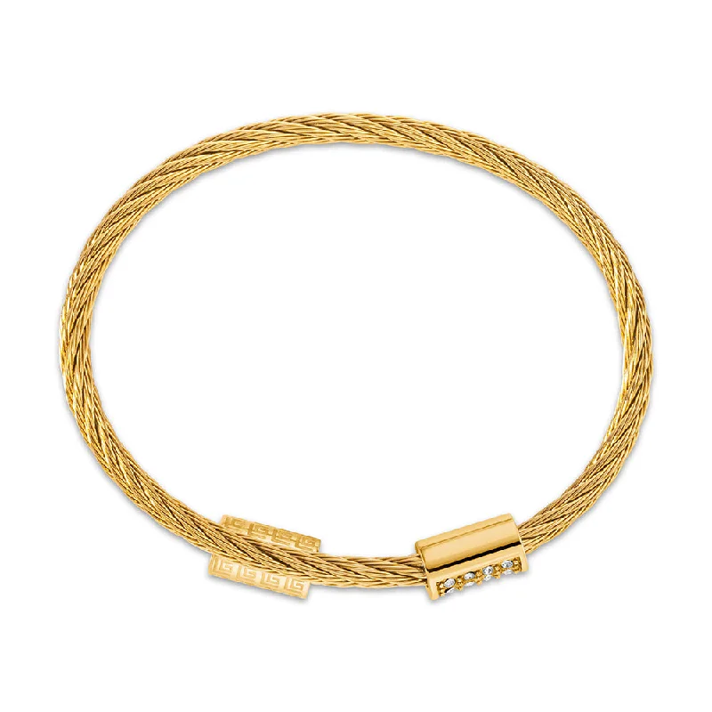 Bangle Bracelets with Celtic Knotwork for a Symbolic and Stylish LookCamille Gold Plated Bangle