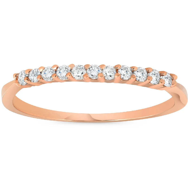 Laser - Etched Floral Design Wedding Bands in Palladium for a Delicate and Intricate Look1/4ct Diamond Ring Rose Gold