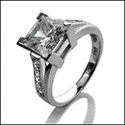 Oval Cut Engagement Rings in Palladium with a Hidden Halo for a Surprise SparkleEngagement Princess 1.5 Ct Center Pave Cubic Zirconia Cz Ring