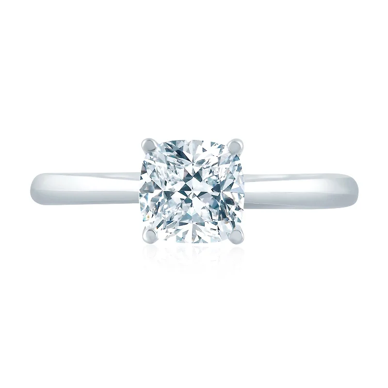 Cluster Engagement Rings with Multiple Small Diamonds Arranged in a Stunning DesignDiamond Semi Mount Ring | 14k White (3.00ct Head)