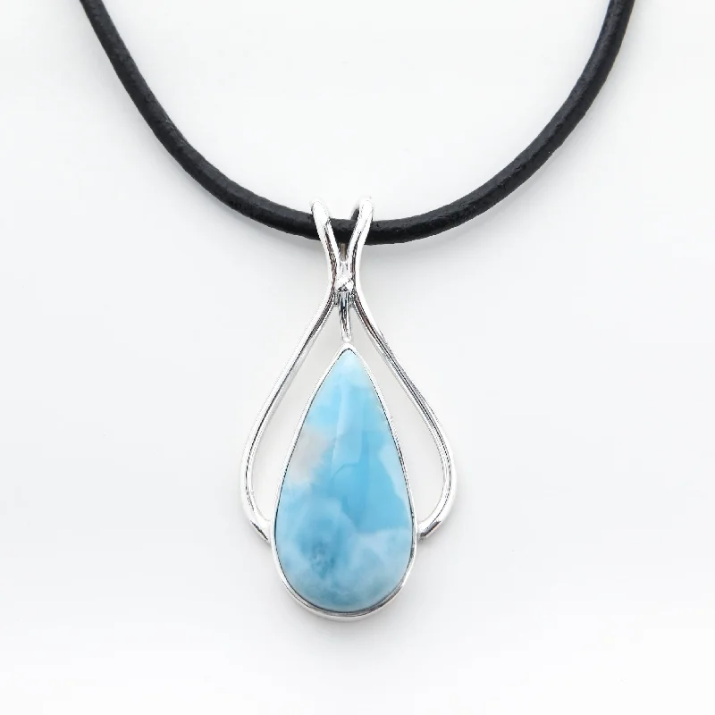 Magnetic - Closure Pendant Necklace with a Hidden Compartment for Secret KeepersLarimar Teardrop Pendant Marceline