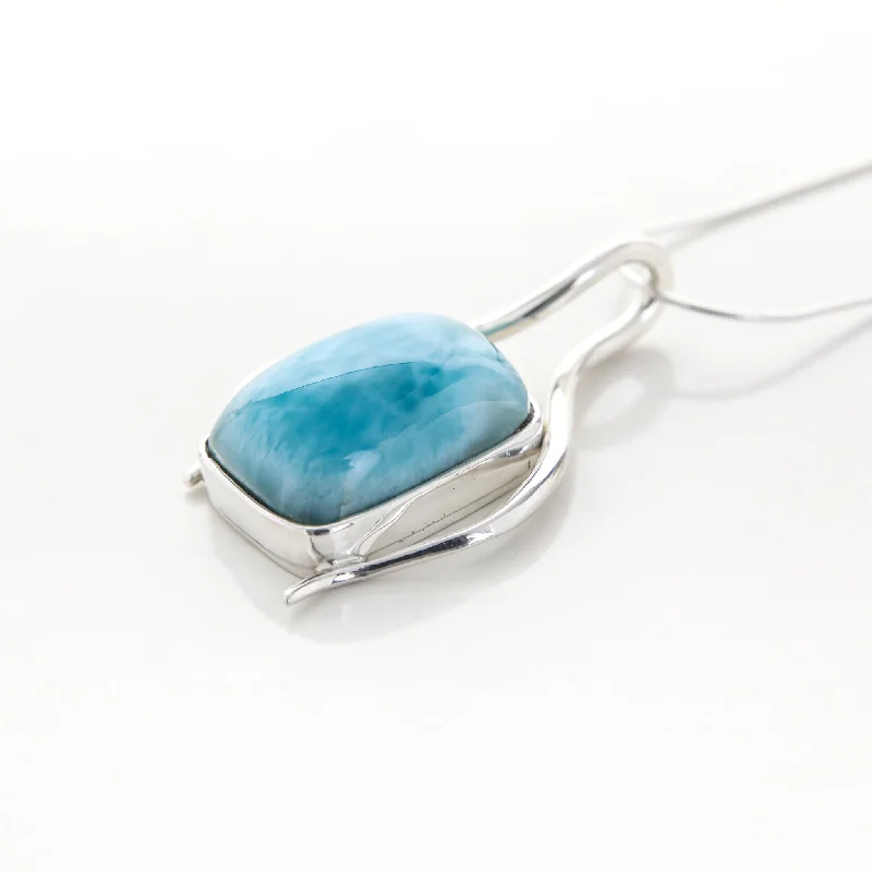 Magnetic - Closure Pendant Necklace with a Hidden Compartment for Secret KeepersMichelle Larimar Pendant