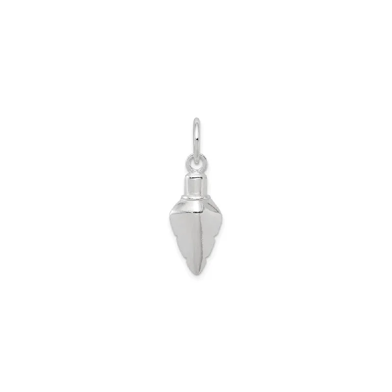 Magnetic - Closure Pendant Necklace with a Hidden Compartment for Secret KeepersSemi 3-D Arrow Head Pendant (Silver)